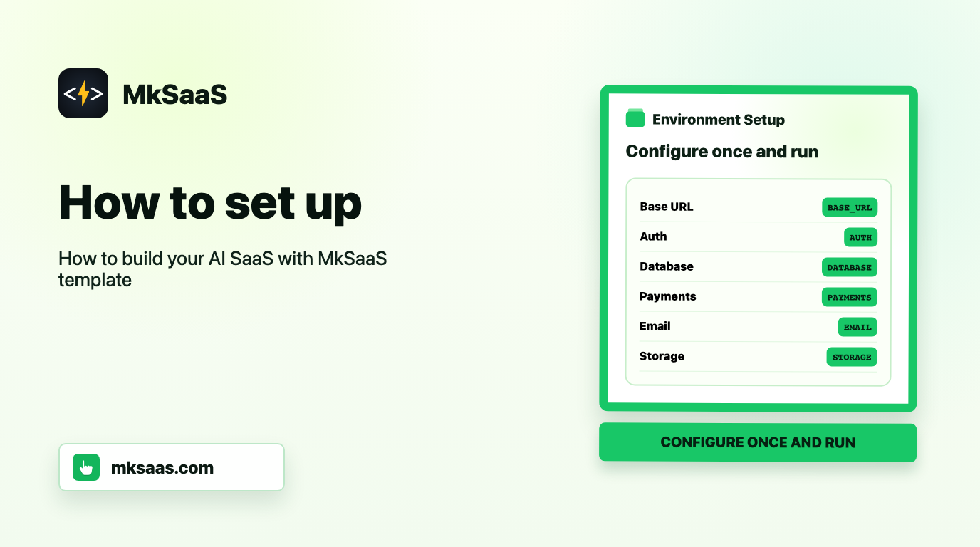 How to set up