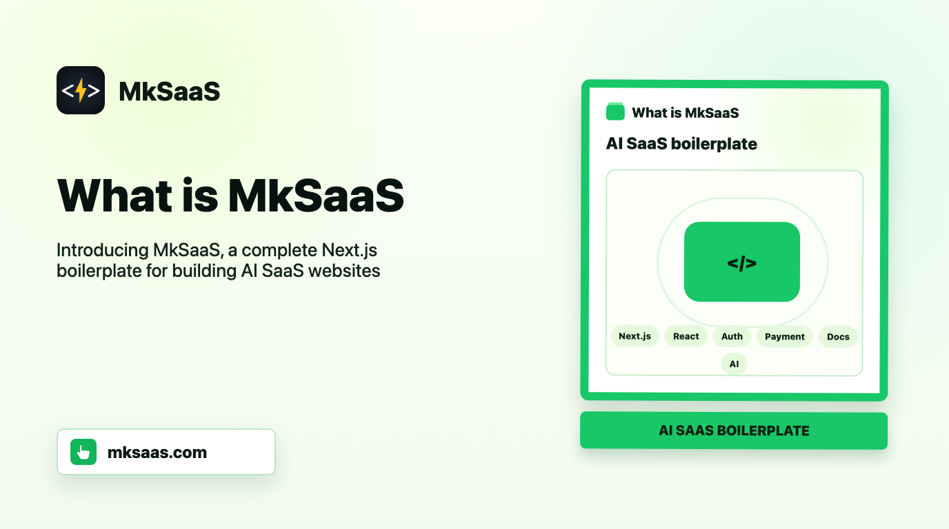 What is MkSaaS