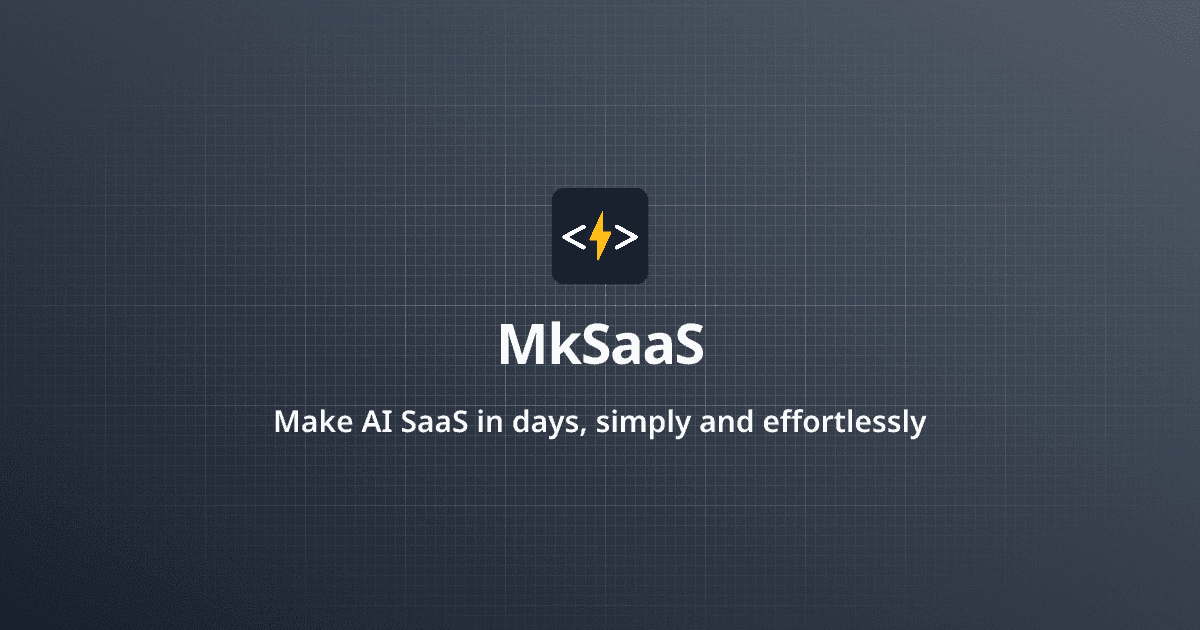 What is MKSaaS What is MKSaaS