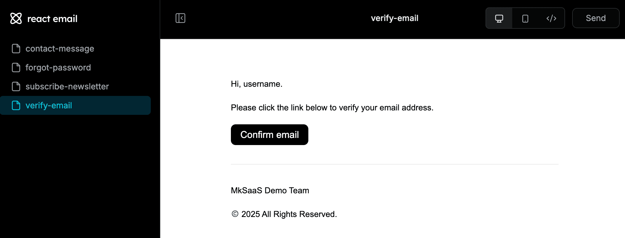 preview email