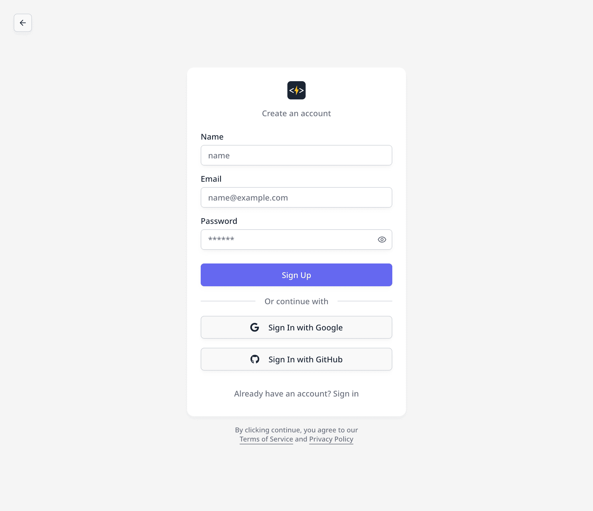 Email/Password