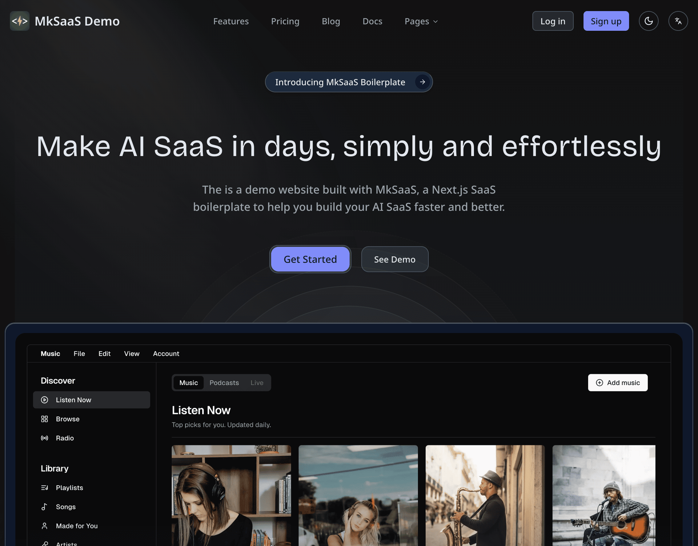 Landing Page