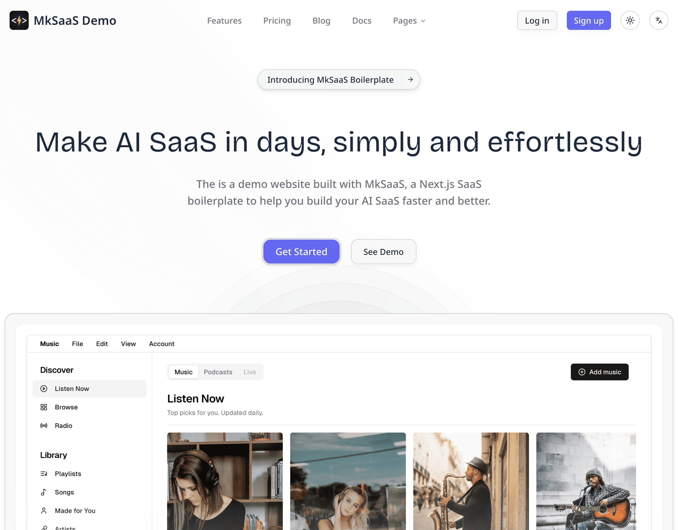 Landing Page
